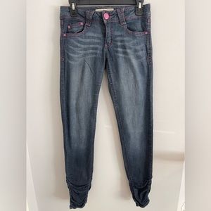 Magenta Outlined Jolt Jeggings